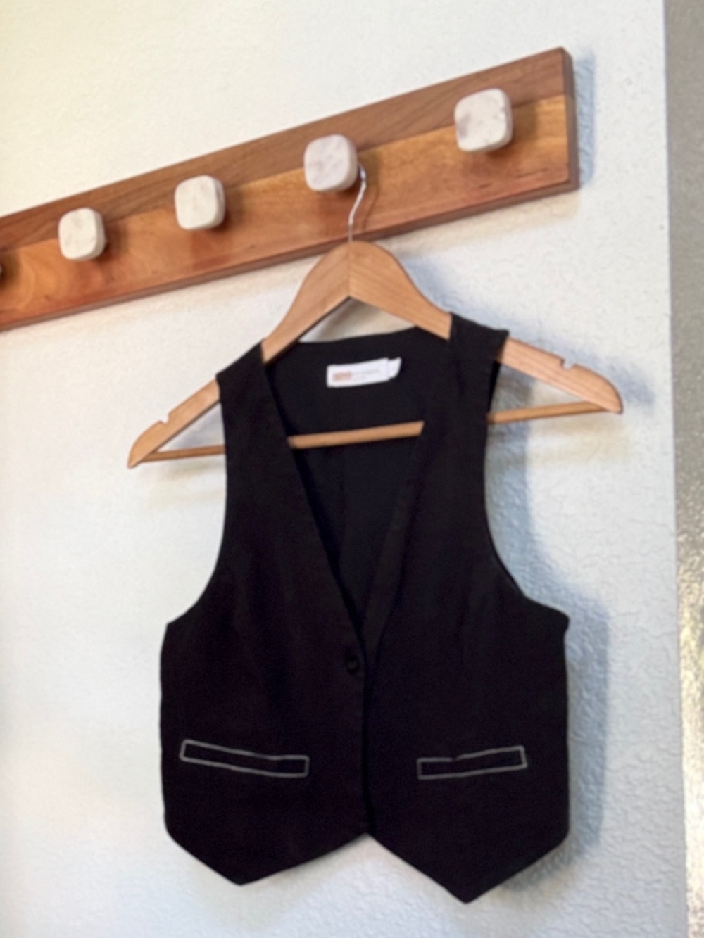 Jonathan Simkhai Black Tailored Vest